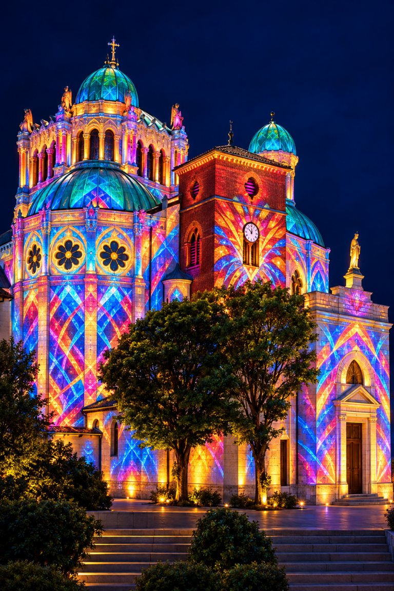 La basilique d’Ars en lumière
